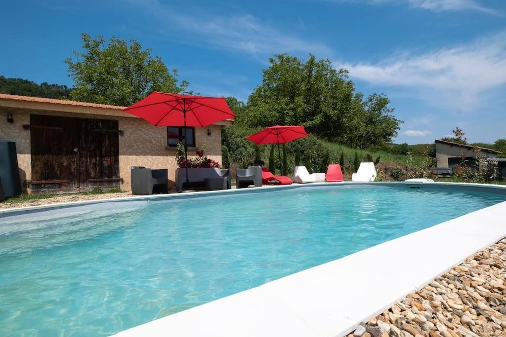 Вілла Combe Jolie Clim, Piscine & Jacuzzi Saint-Vincent-de-Cosse Екстер'єр фото